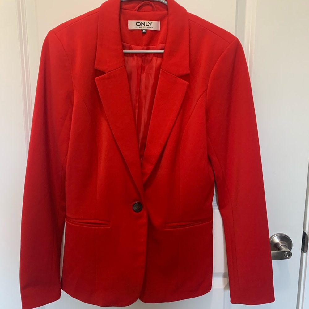 Red blazer